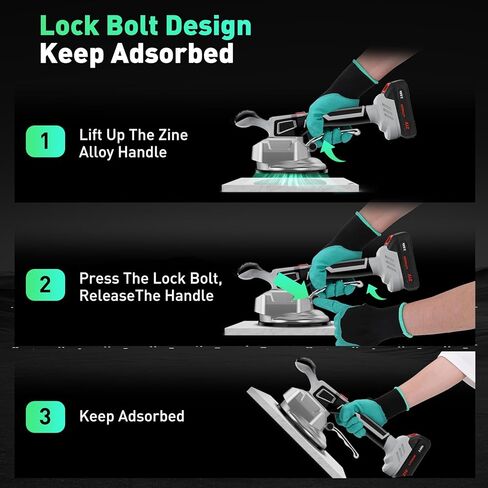 Tile Vibration Tool Cordless,10 Speeds Adjustable Tile Vibration Tool w/145mm Suction Cup&LCD Display&2 Battery,Handheld Tile Installation Leveling Machine Max 12000r/Min for Tile,Floor,Wall in Kuwait