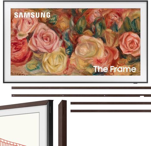 SAMSUNG QN55LS03DAFXZA 55 inch The Frame QLED 4K Smart TV 2024 Bundle 55 inch The Frame Customizable Bezel Modern Brown in Saudi Arabia