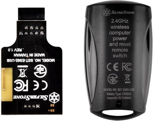 SilverStone Technology 2.4G Wireless Remote Computer Power/Reset Switch, USB 2.0 9-pin Interface ES02-USB Components Other in Saudi Arabia