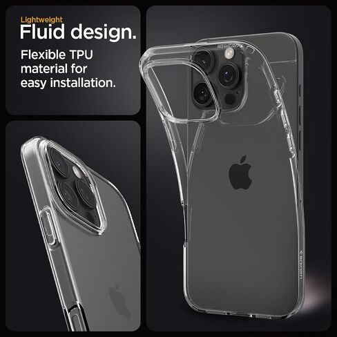 Spigen Liquid Crystal Designed for iPhone 16 Pro Case (2024) [Military-Grade Protection] - Crystal Clear in Saudi Arabia