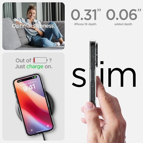 Spigen Liquid Crystal Designed for iPhone 16 Pro Case (2024) [Military-Grade Protection] - Crystal Clear in Saudi Arabia