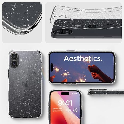 Spigen Liquid Crystal Designed for iPhone 16 Pro Case (2024) [Military-Grade Protection] - Crystal Clear in Saudi Arabia
