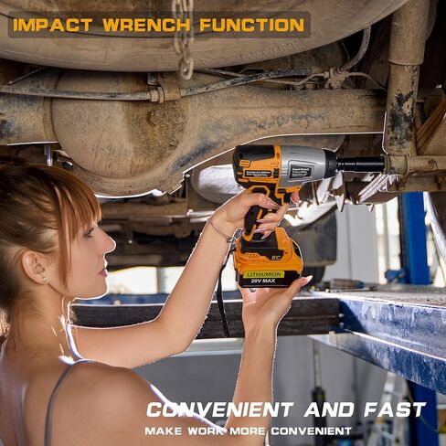 مجموعة أدوات كهربائية لاسلكية من IRONFIST لبطارية DEWALT 20V، اتصال رقاقة محرك بدون فرش، 5 رؤوس قابلة للاستبدال تشمل مثقاب الصدمات، مفتاح الربط، المنشار، الصنفرة، جهاز توجيه التشذيب (بدون بطارية) in Kuwait