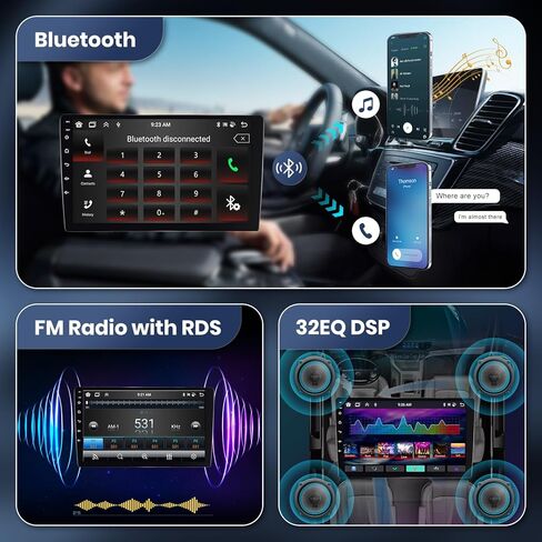 Hodozzy 32GB Android Car Stereo for Toyota Camry 2006-2011 Radio, Wireless Carplay Android Auto Mirror Link, 9 Inch Touch Screen GPS Bluetooth WiFi FM RDS HiFi SWC, Backup Camera Toyota Camry Stereo in Saudi Arabia