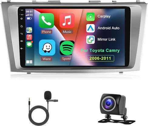 Hodozzy 32GB Android Car Stereo for Toyota Camry 2006-2011 Radio, Wireless Carplay Android Auto Mirror Link, 9 Inch Touch Screen GPS Bluetooth WiFi FM RDS HiFi SWC, Backup Camera Toyota Camry Stereo in Saudi Arabia