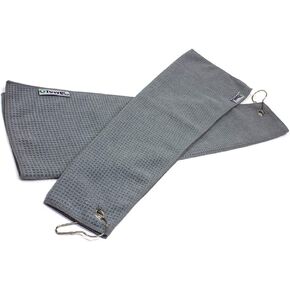 Hook & Grommet Microfiber Golf Bag Towel 2 Pack