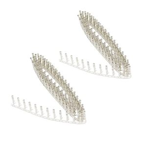 100PCS 2.54mm 18-24awg Male Pin Crimp Terminal Connector + 100PCS Female Pins Connector Kits for Dupont Jumper Wire Cable