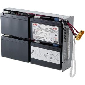 APC UPS Battery Replacement, RBC24, for APC Smart-UPS Models SMT1500RM2US, SMT1500R2-NMC, SU1400RM2U, SU1400RMNET, SUA1500RM2U and select others Black