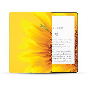 MightySkins Skin Compatible with Amazon Kindle Paperwhite 5 6.8-inch 11th Gen (2021) Full Wrap - Sunflower Yellow | Protective, and Unique Vinyl Decal wrap Cover | Easy to Apply | Made in The USA