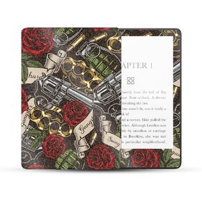 MightySkins Glossy Glitter Skin Compatible with Amazon Kindle Paperwhite 5 6.8-inch 11th Gen (2021) Full Wrap - Gangster Life | Protective High-Gloss Glitter Finish | Easy to Apply | Made in The USA