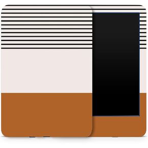 MightySkins Skin Compatible with Amazon Kindle 6-inch 11th Gen (2022) Full Wrap - Neutral Stripes | Protective, and Unique Vinyl Decal wrap Cover | Easy to Apply | Made in The USA