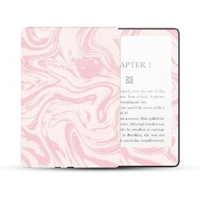 MightySkins Skin Compatible with Amazon Kindle Paperwhite 5 6.8-inch 11th Gen (2021) Full Wrap - Silky Pink | Protective, Durable, and Unique Vinyl Decal wrap Cover | Easy to Apply | Made in The USA