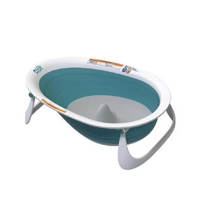 The First Years Sure Comfort Collapsible Baby Bathtub - 2-Position Collapsible Baby Bath Tub - Recline or Sit Up for Infants and Toddlers - Baby Essentials - Ages 0 to 18 Months