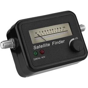 Qiilu Satellite Finder Campers Digital Satellite White On Black Abs Mental 9502 Satellite Finder with Black Background and White Sat Finder 13 18V Dc Satellite Finder