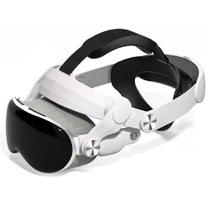 Head Strap Compatible with Apple Vision Pro, Adjustable Elite Strap Reduce Head Pressure, Enhanced Comfort and Gaming Immersion Strap for Vision Pro Accessories