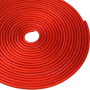 Conext Link 5 FT 10 AWG GA Full Gauge Battery Power Cable Ground Wire Frost Red OFC Copper （10155）