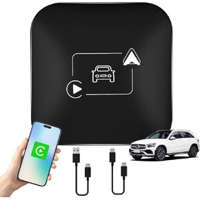 for Android Auto Wireless Adapter, [Convert Wired to Wireless] Wireless Carplay Adapter Wireless Android Auto Car Adapter, Plug&Play Carplay Box Carplay Dongle Mini Wireless Car Play Adapter