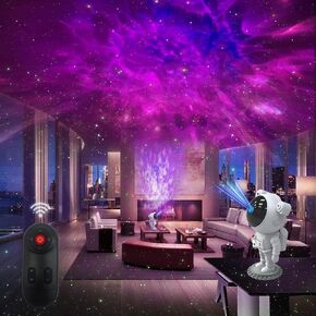 Astronaut Galaxy Light Projector for Bedroom - Playhot Space Light Projector for Ceiling, Star Light Projector for Bedroom with Timer and Remote Control, Star Projector Night Light Projector for Kids
