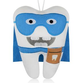 Tooth Fairy Pillow for Boys and Girls Tooth Fairy Doll with Pocket Keepsake Gift for Children Lost