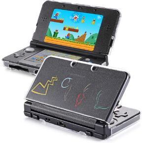 New 3DS Case - VSEER Ultra Clear Crystal Transparent Hard Shell Protective Case Cover Skin for New 2015 Nintendo 3DS - [New Modified Hinge-Less Design]