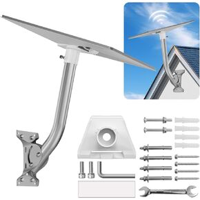 Adjustable Starlink Gen 3 Mount,Starlink Internet Kit Satellite, Pole Mount Adapter Mounting Kit, Starlink Roof Mount with Starlink Gen 3 Pipe Adapter for Gen 3 Starlink(Include Pipe Adapter)