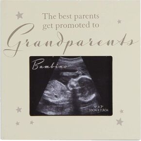 'Best Parents get Promoted to Grandparents' Baby's Scan Photo Frame 1361