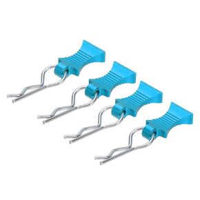 MECCANIXITY 6pcs RC Body Clips with Pull Tabs for 1/8 1/10 Scale Model Truck RC Car Crawler Truck Shell Replacement Parts(Blue)