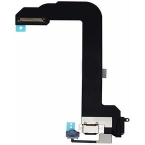 Mustpoint منفذ شحن الكابلات المرنة موصل قاعدة منفذ USB جزء إصلاح لأجهزة iPod Touch 6 الجيل السادس (أبيض)