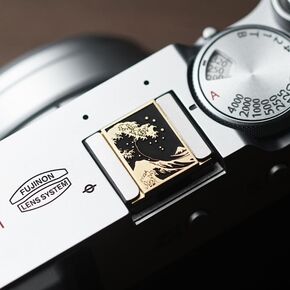 غطاء حذاء معدني ساخن من Wave Art لكاميرا Fujifilm X100VI لنيكون ولايكا | نمط موجة من سبائك الألومنيوم يحمي الحذاء الساخن من الغبار والخدوش لـ Fujifilm X100VI XT30 III لنيكون لايكا in Kuwait