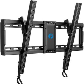 Pipishell Tilt TV Wall Mount for 37″–82″ Flat or Curved TVs up to 132 lbs, Max VESA 600x400mm, Wall Mount TV Bracket with Pull Cord Locks, TV Mount Bracket for 12″–24″ Wood Studs, PILT9
