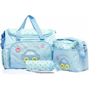 Abaodam Baby Diaper Nappy Changing Bag Mens Diaper Bag Men Diaper Bag Mummy Bag Purse Diaper Bag Diaper Bag for Men Diaper Bag Purse Diaper Bag Large Capacity Four Piece Set Cartoon