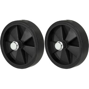 PATIKIL 5" Air Compressor Wheels, 2 Pack Universal Air Compressor Wheel Replacement Part, Air Compressor Replacement Wheels with Screw & Nut 0.5" Dia Hole for Easy Mobility, Red