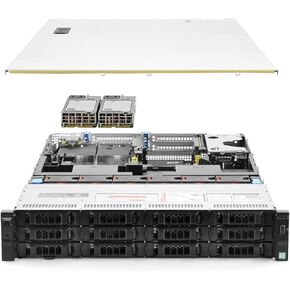 خادم ديل PowerEdge R730XD | 2X E5-2660v3-2.60 جيجا هرتز = 20 نواة | 192 جيجا رام | ح730 | (متجدد)