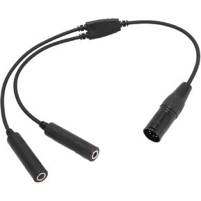 Bewinner GA Twin Plug to Airbus 5 Pin XLR Headset Adapter - General Aviation, Aviation Headset Adapter Professional for Most of Aviation Headsets, Headphone Extension Cable