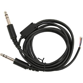 Aviation Headset Replacement Cable, Replacement Aviation Headset Cable for Pilot Dual GA Plug Aviation Headphone DIY Cable 6.6ft