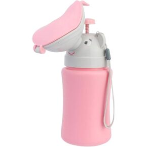 1pc Elephant Supermarket Cartoon and On Urinal Urine Camping, Travel Pee Pink Bottle Buckets Girl Childrens Tool Training The Bottles Urination Camping