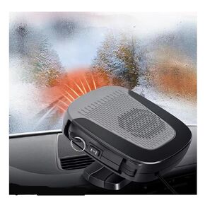 Car Heater 12V,Portable Car Heater,Car Heater 2 in 1 Heating & Cooling Defrost Defogger with Plug in Cigarette Lighter for Csr,SUV,Jeeps(Grey)