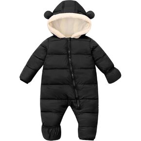 BFUSTYLE Baby Snowsuit 0-24 Months Winter Clothes Infant Boy Girl Puffer Jacket Newborn One-Piece Coat with Hooded