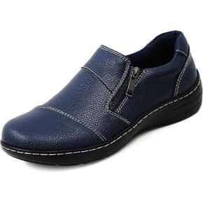 Loafers for Women Women's Loafers & Slip-Ons Zipper Walking Flats Casual Shoes Orthopedic Shoes Comfortable Dress Shoes Office Work Shoes