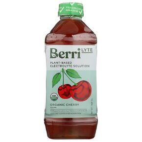 Berri Lyte Organic Cherry Electrolyte Solution, Plant Based, 1 LT (Pack of 6) in Saudi Arabia