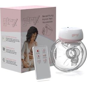 Extractor de Leche Materna Manos libres inalambrico para facilitar Lactancia Materna extraer Leche sin esfuerzo con Diseño Elegante en Blanco y rosa Perfecto para mamás y bebés ocupados