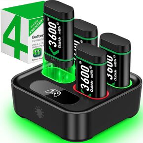 4X3600mWh Rechargeable Battery Packs for Xbox Series X|S/Xbox One