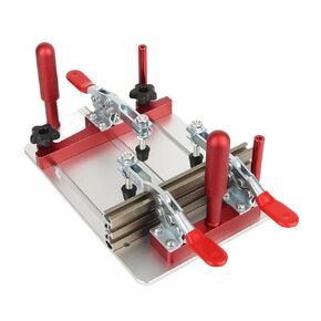 Router Table Coping Sled, Aluminum Router Table Coping Sled, Professional Rail Safety Coping Sled for Cabinet Door