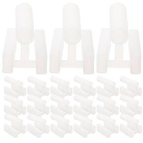 Uonlytech 100Pcs Outlet Plug Cover 3 Prong Baby Proofing Plug Covers Electrical Socket Protector Safety Cap Plastic Power Plug Boots Dust Jacket Protector