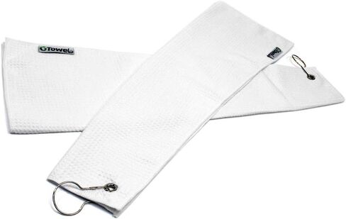 Hook & Grommet Microfiber Golf Bag Towel 2 Pack in Kuwait