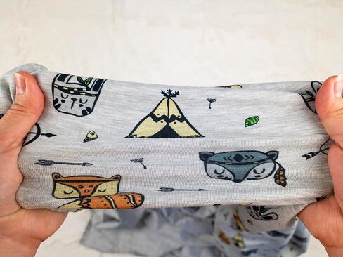 Baby boy Swaddle Blanket and Hat Set Newborn Wrap Baby Receiving Blanket forest animals design, woodland in Saudi Arabia