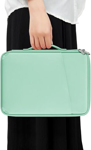 Mint Green PU 11" Protective Tablet Case for iPad & More | Tablet Sleeve Carrying Bag for Samsung Galaxy Tab Case, Surface Go 3/2/1 Keyboard Case, with Pockets for Accessories in Saudi Arabia