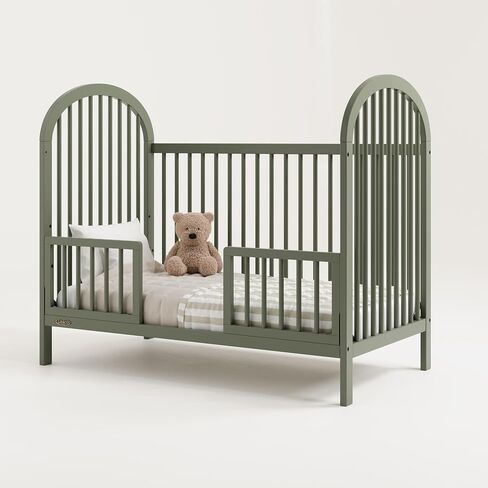 Graco Olivia 3-in-1 Convertible Crib (Olive) – GREENGUARD Gold Certified, Converts to Daybed and Toddler Bed, Fits Standard Full-Size Crib Mattress, Adjustable Mattress Height, Easy-to-Match Style in Saudi Arabia