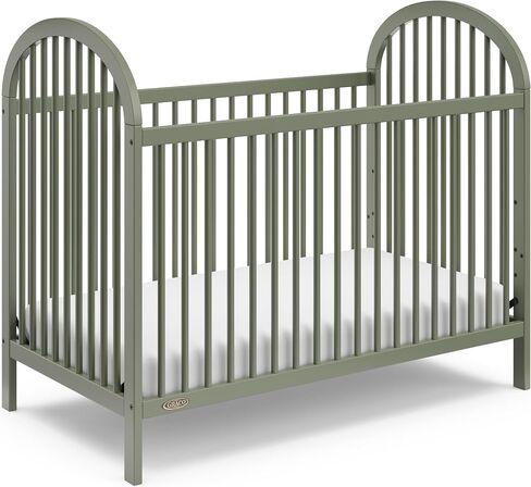 Graco Olivia 3-in-1 Convertible Crib (Olive) – GREENGUARD Gold Certified, Converts to Daybed and Toddler Bed, Fits Standard Full-Size Crib Mattress, Adjustable Mattress Height, Easy-to-Match Style in Saudi Arabia