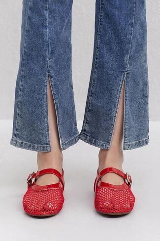 Mesh Ballet Flats for Women Comfort Work Flats for Women Office Dressy Wedding Mesh Mary Jane Flats in Saudi Arabia